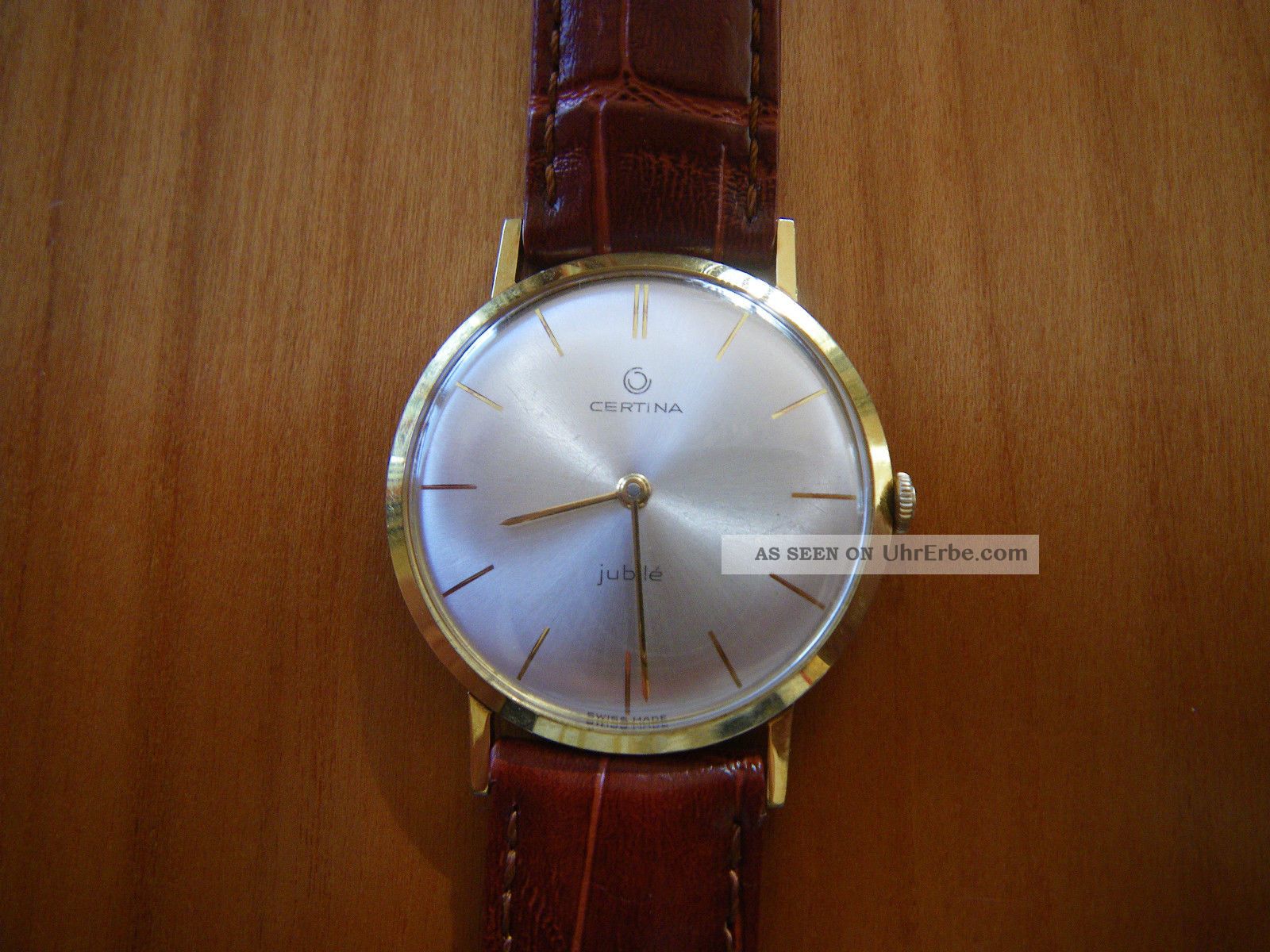 Wunderschöne Certina Jubile Handaufzugsuhr Im Goldmantel Zu Verkaufen Armbanduhren Bild