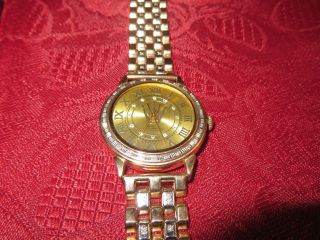 Rolex Herren Armband Uhr (14 Karat) Massiv Gold Und Diamanten Bild
