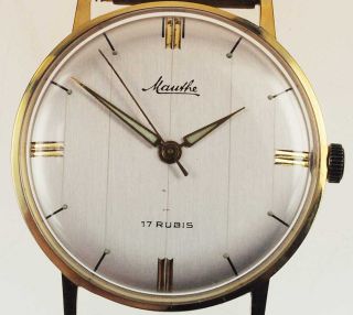 Mauthe 612 Watch Damen Herren Uhr 1950 /1960 Handaufzug Lagerware Nos Vintage 54 Bild