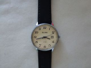 Hau.  Vintage Uhr Slava 21jewels Mit Datum, Bild