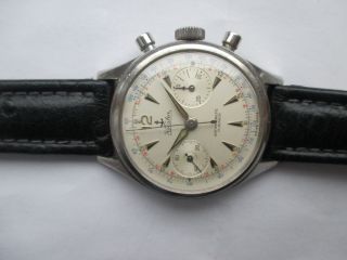 Vintage Küster Chronograph Handaufzug Cal.  Landeron 248 Edelstahl Bild