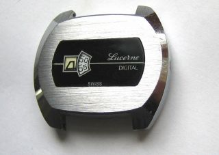 Vintage Digital Watch Lucerne Digital Swiss Machanische Digitaluhr 1970 Er Jahre Bild
