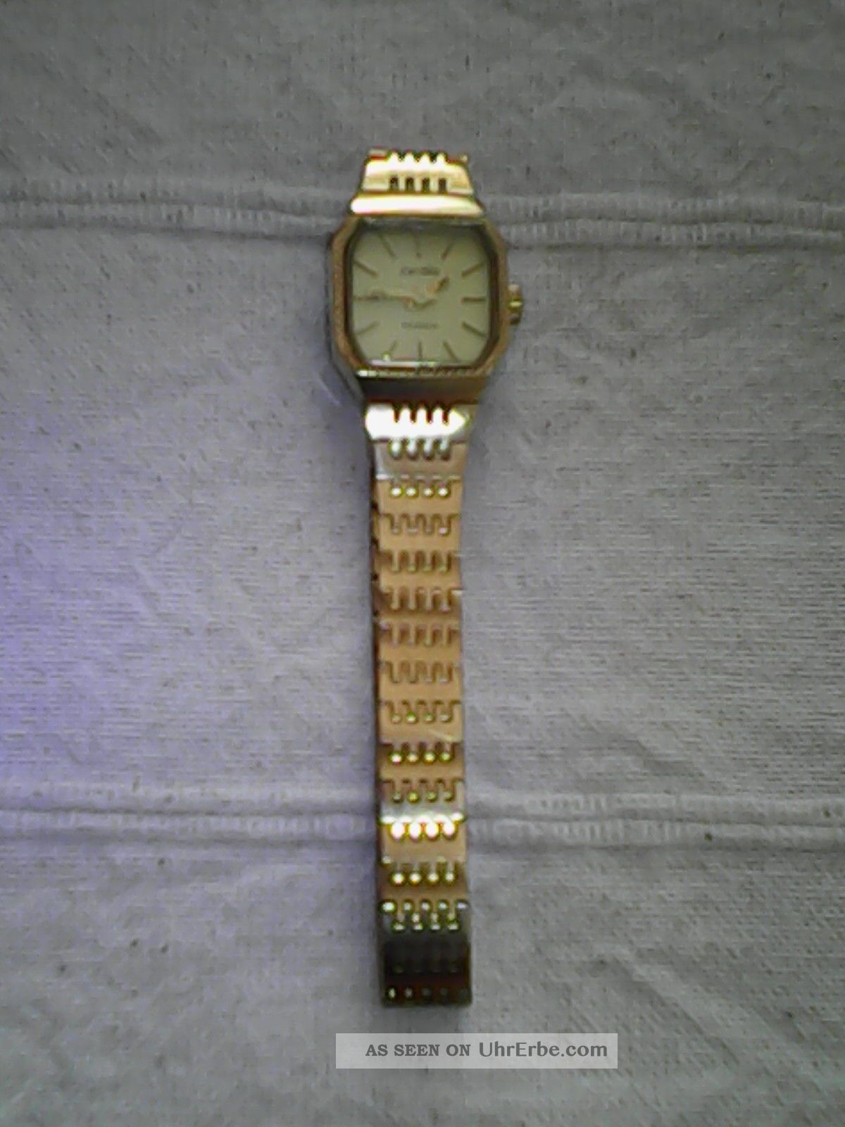 Weihnachtsgeschenk Alte Stilvolle Goldene Aufzieh Hand Armbanduhr Von ...