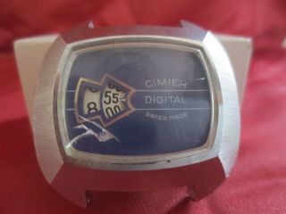 Cimier Digital - Swiss Made - Scheibenuhr - 1 Jewel - Vintage Bild