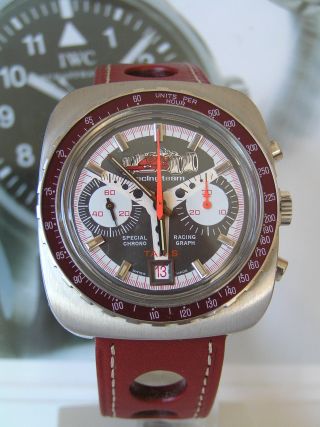 Kultiger Tarnis Racing Chronograph - Valjoux 7734 - Außergewöhnliche Herrenuhr Bild
