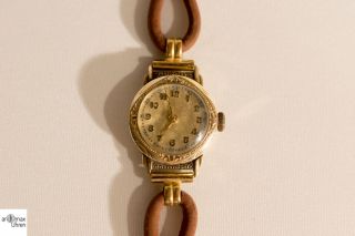 Mido Vergoldete Damen Armbanduhr Sammlerstück Bild
