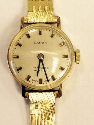 Damen Armbanduhr 595 Gold Mit Armband Vergoldet Bild