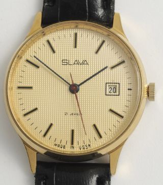 Slava Schöne,  Klassische,  Elegante Armbanduhr.  Ussr Vintage Dress Wristwatch. Bild