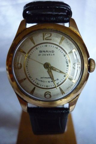 Herrenuhr Brand 21jewels Mechanisch Uhr Armbanduhr Handaufzug Bild