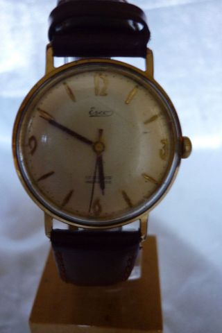 Herrenuhr Esco 17 Rubis Mechnisch Handaufzug Uhr Armbanduhr Bild