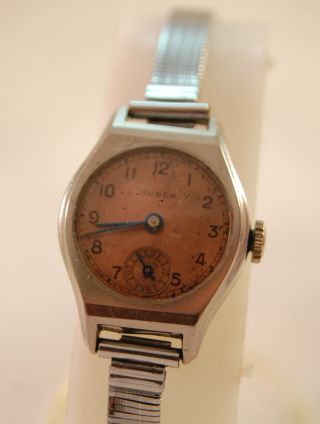Huber Damen Armbanduhr,  Handaufzug,  40er/50er Jahren Bild