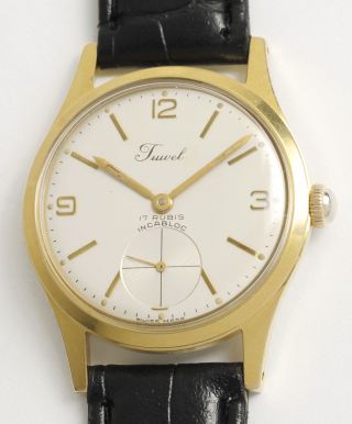 Juwel Schweizer Armbanduhr Mit As 1130 Wehrmachtswerk.  Swiss Made Vintage Watch. Bild