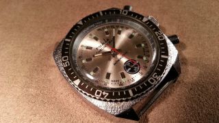 Vintage Ruhla Taucheruhr Chronograph Diver Made In Ddr Bild