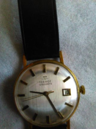 Herren Armbanduhr Von Tissot 585 Gold Bild