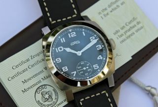 Chronometer Fliegeruhr Cosc Unikat Mit Unitas 6498 - 2 High Beat Handaufzug Top Bild