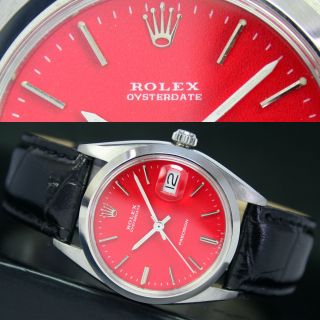 Anno 1960er Vintage Rolex Oysterdate Handaufzug Stahl Herren Uhr Watch Ref 6694 Bild