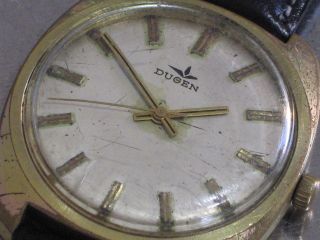 Dugena Mech.  Herren - Armbanduhr Datum Kal.  2508 / Puw 560 Läuft Bild