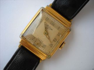 Bifora,  Armbanduhr,  Vergoldet,  Handaufzug,  älter Bild