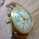 Lemania 105 Chronograph Herrenuhr Armbanduhr Uhr Swiss 17 Jewels Vergoldet Armbanduhren Bild 1