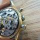 Lemania 105 Chronograph Herrenuhr Armbanduhr Uhr Swiss 17 Jewels Vergoldet Armbanduhren Bild 5