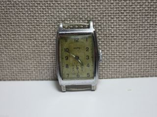 Berg - Rechteckige Armbanduhr Mit Urofa 58 Uhrwerk.  Men ' S Wrist Watch Bild