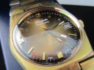 Glashütte Herrenuhr Armband Uhr Kaliber 75.  2 Mit Garantiebelg & Box Bild