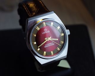 Lanco Swiss Armbanduhr Handaufzug Mechanisch Vintage Sammleruhr Bild