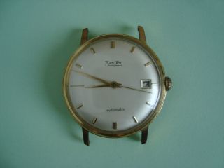 Zentra Automatic Tn Armbanduhr Uhr Vintage Watch Gold Plated Bild