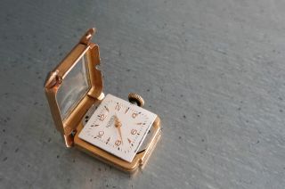 Vintage Roamer 18 Ct Gold 750 - Watch - Damen - Uhr Ca1940 Alt / 17 Jewels Bild