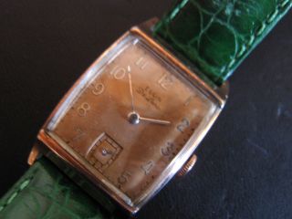 Elgin De Luxe,  Armbanduhr,  Rotvergoldet - Goldfilled,  Artdeco Bild