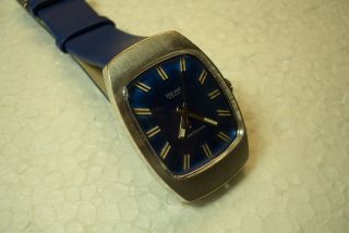 Beha Alte Herren Armbanduhr Blau 60/70 ' Er J.  Kal.  Otero 840 Selten Bild