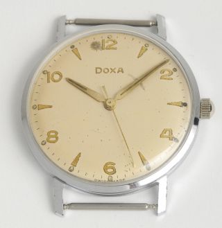 Doxa High Precision Schweizer Armbanduhr.  Swiss Made Vintage Dress Watch 1959. Bild