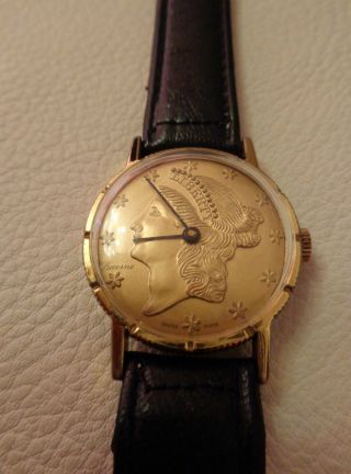 Uhr In Form Einer Amerikanischen Münze - Sehr Selten Bild