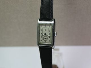 Gub Glashütte - Rechteckige Armbanduhr Mit Urofa 58 Uhrwerk.  Men ' S Wrist Watch Bild