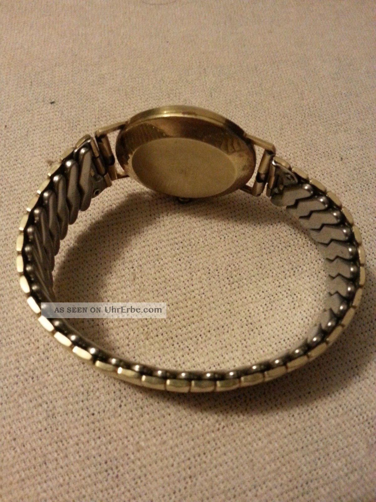 Herren Armbanduhr Silberta 14 Karat Gold 585 Golduhr Automatic Um 1960