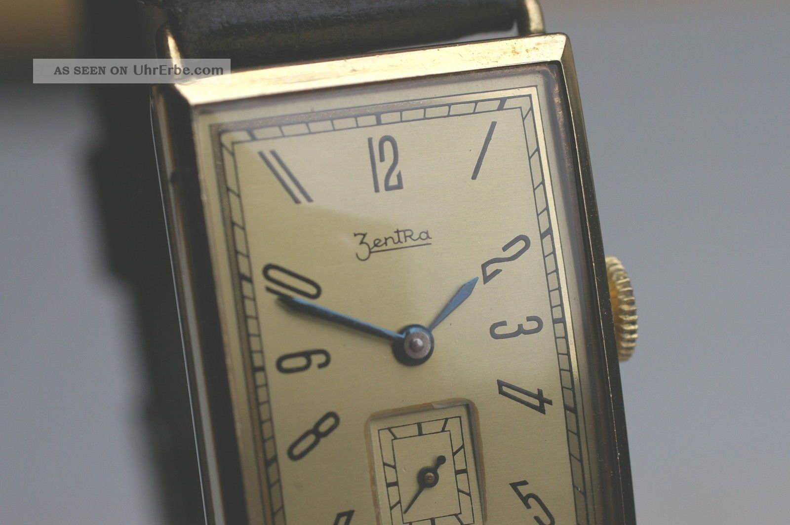 Zentra Armbanduhr Nahezu Neuwertige Rare Sammleruhr 1930er Jahre Formwerkkaliber Armbanduhren Bild