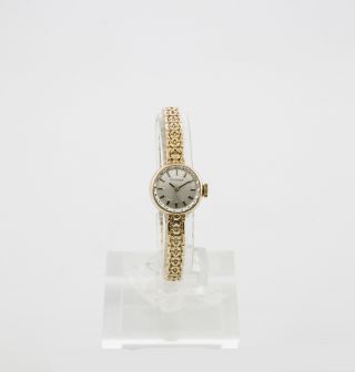 Dugena Damenuhr Mit Handaufzug - Werk Vintage Uhr In 585/000 Gelb - Gold Bild