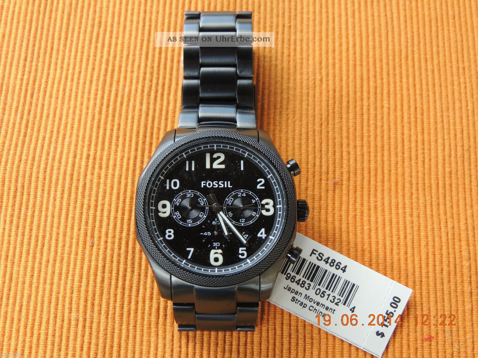Armbanduhr Fossil Fs 4864 Mit Etikett Und Box