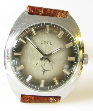 Mechanische Osco Herren - Armbanduhr Mit Edelstahl Gehäuse Bild