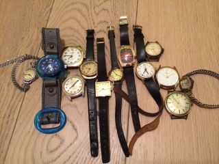 Konvolut Uhren / 13 Mechanische Uhren / Handaufzug / U.  A.  Kienzle,  Timex,  Ruhla Bild