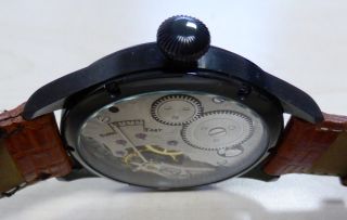 Parnis Fliegeruhr 44mm Handaufzug Black Vintage Herrenuhr Bild