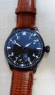 Parnis Fliegeruhr 44mm Handaufzug Black Vintage Herrenuhr Armbanduhren Bild 1