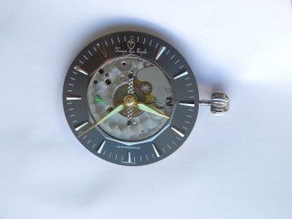 Swiss Made Helbros Werk.  Taschenuhr Uhrwerk.  Ww2 Pocket Watch. Bild