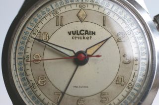 Vulcain Cricket Armbandwecker 1940er Jahre Frühe Produktion Sammleruhr Rarität Bild