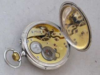 Edle Iwc Schaffhausen Taschenuhr Silber 800 Silver Pocket Watch Bild