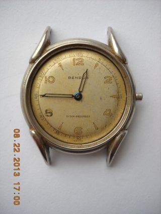 Benrus,  Armbanduhr,  Handaufzug,  Edelstahl Schraubgehäuse,  Werk Model Bh11,  (eta) Bild