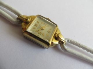Wunderschöne Goldwyn Damen Armbanduhr Handaufzug Gold Läuft 2x1,  5 Cm L 18 Cm Bild