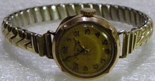 Golduhr Armbanduhr Afra Watch (af) Uhr Damenuhr 585 Gelb Gold Swiss Made Bild