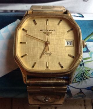Vintage Wittnauer Quarz Swiss Armband Uhr Look Bild