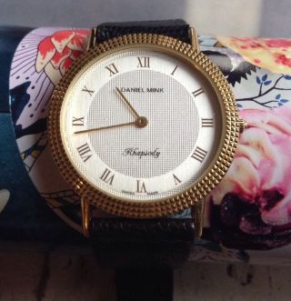 Vintage Daniel Mink Rhapsody Quarz Swiss Armband Uhr Look Bild